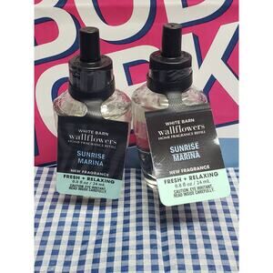 BBW Sunrise Marina FRESH & RELAXING Fragrance Wallflower 2 Refills